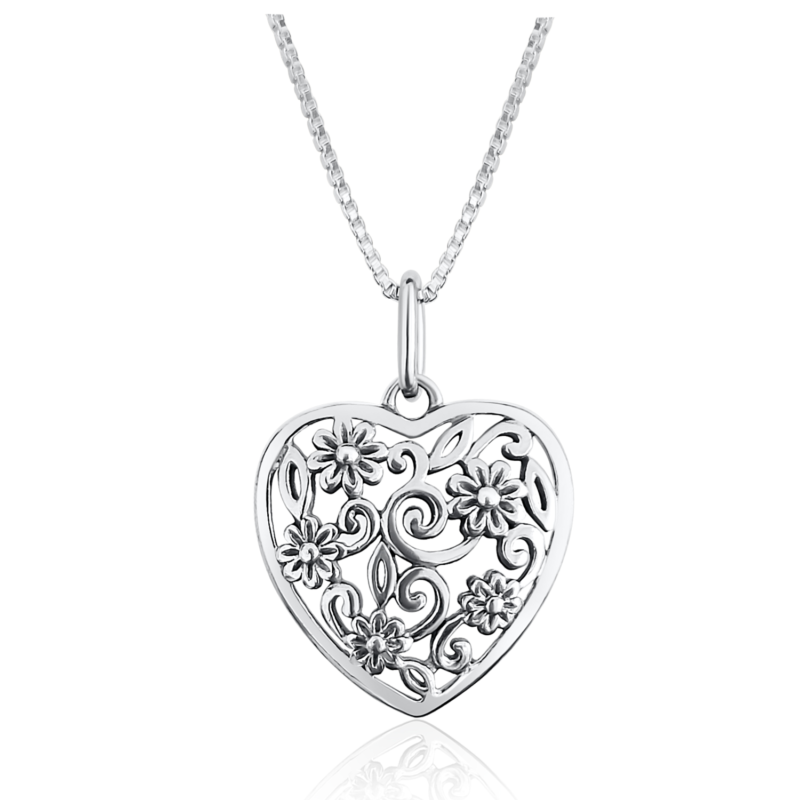 Collier Cœur d'Argent
