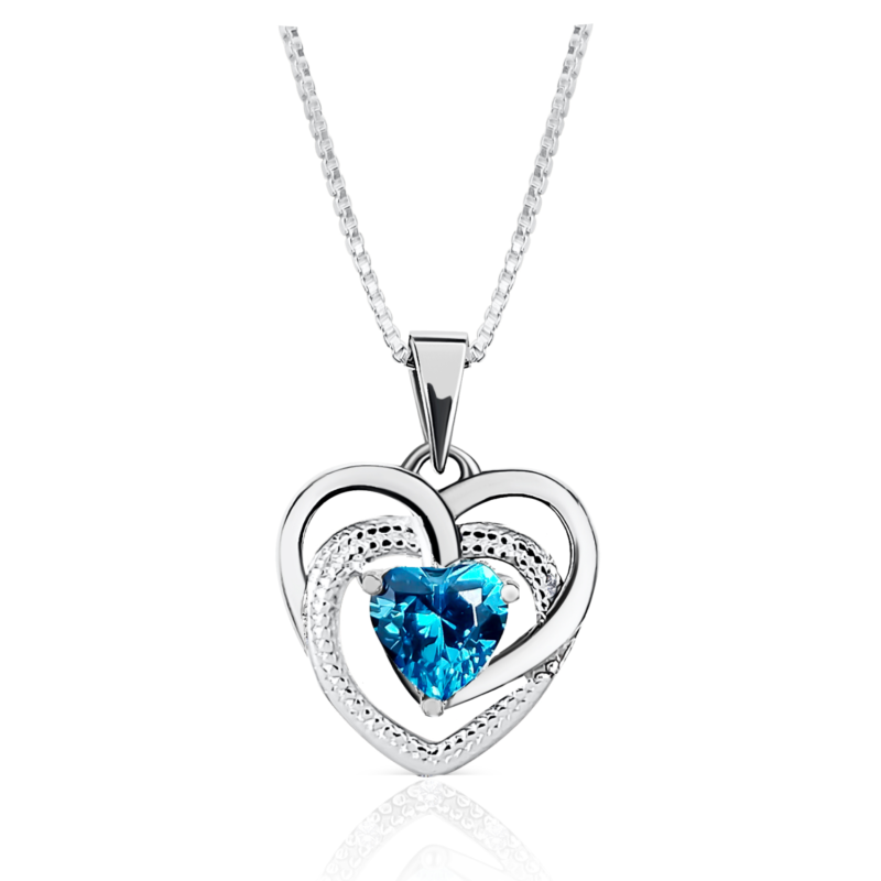 Collier Cœur d'Azur