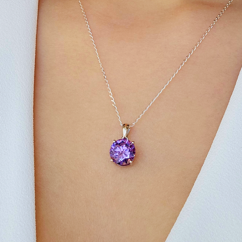 Collier Saphir Violet – Image 2