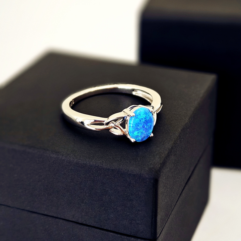 Bague Opale Bleue – Image 2