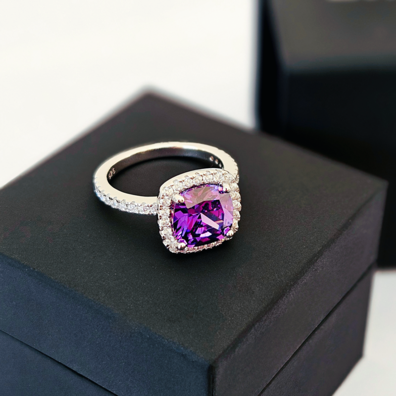 Bague Saphir Violet – Image 2