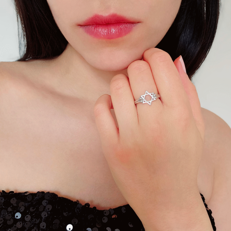 Bague Étoile de David – Image 3