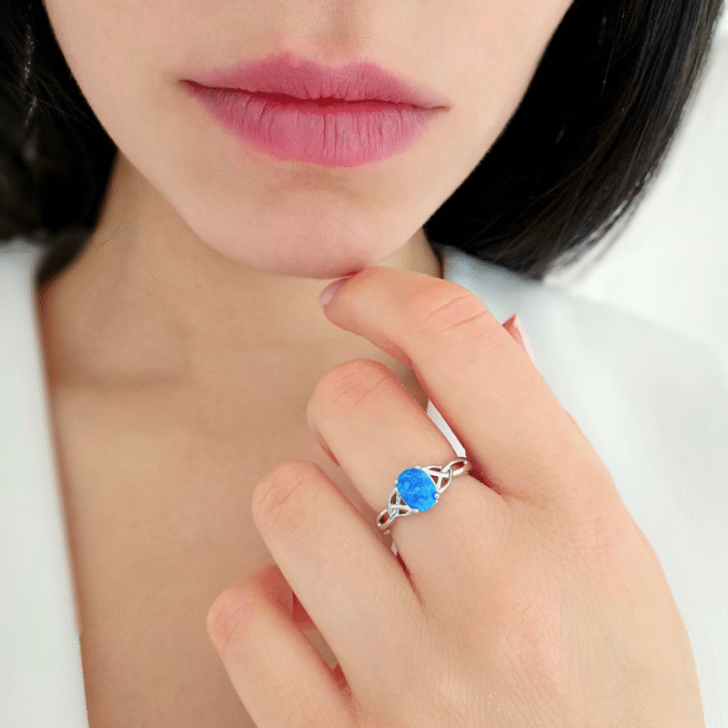 Bague Opale Bleue – Image 4