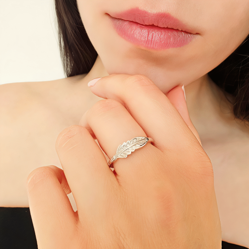 Bague Plume d'Oiseau – Image 2