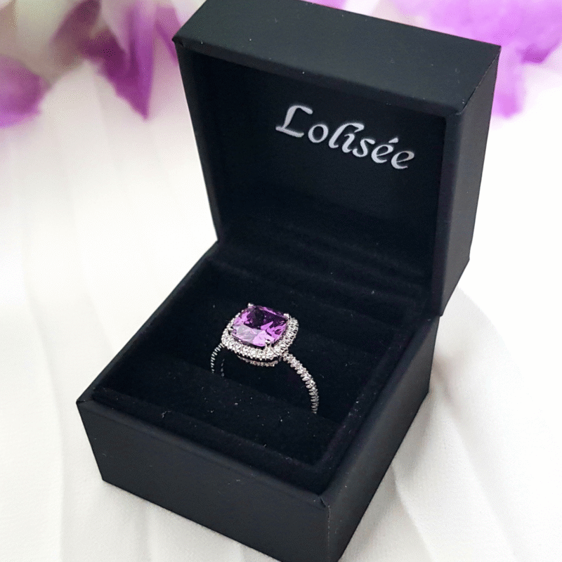 Bague Saphir Violet – Image 3